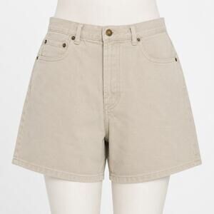 Vintage WilliWear Sport Khaki Denim Shorts Women's Size 10 High Rise Mom Shorts